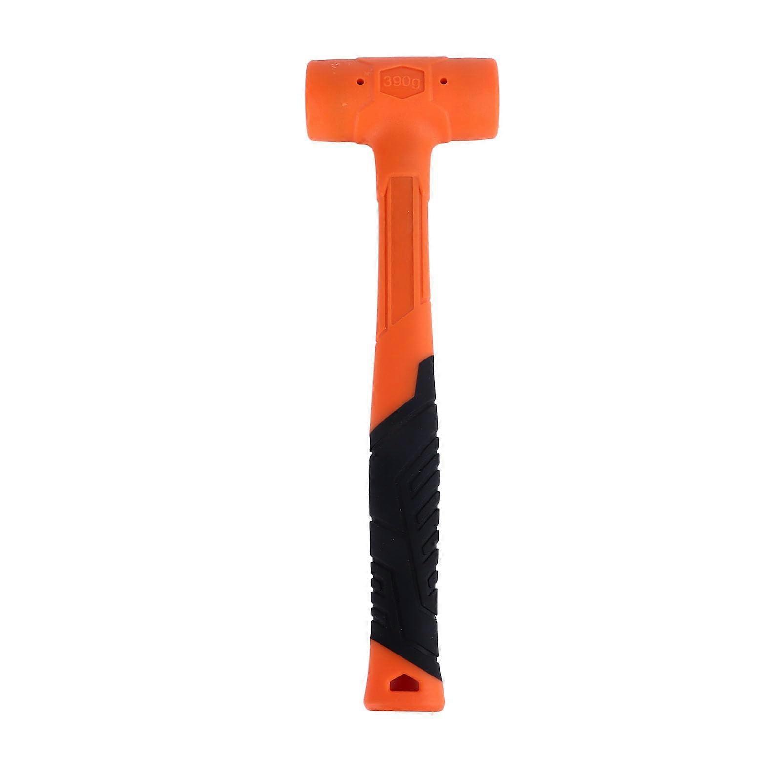 Rubber Mallet Hammer 0.5-Lb Premium Rubber Construction Flat Striking Face For Installation And Hammering Tasks Durable