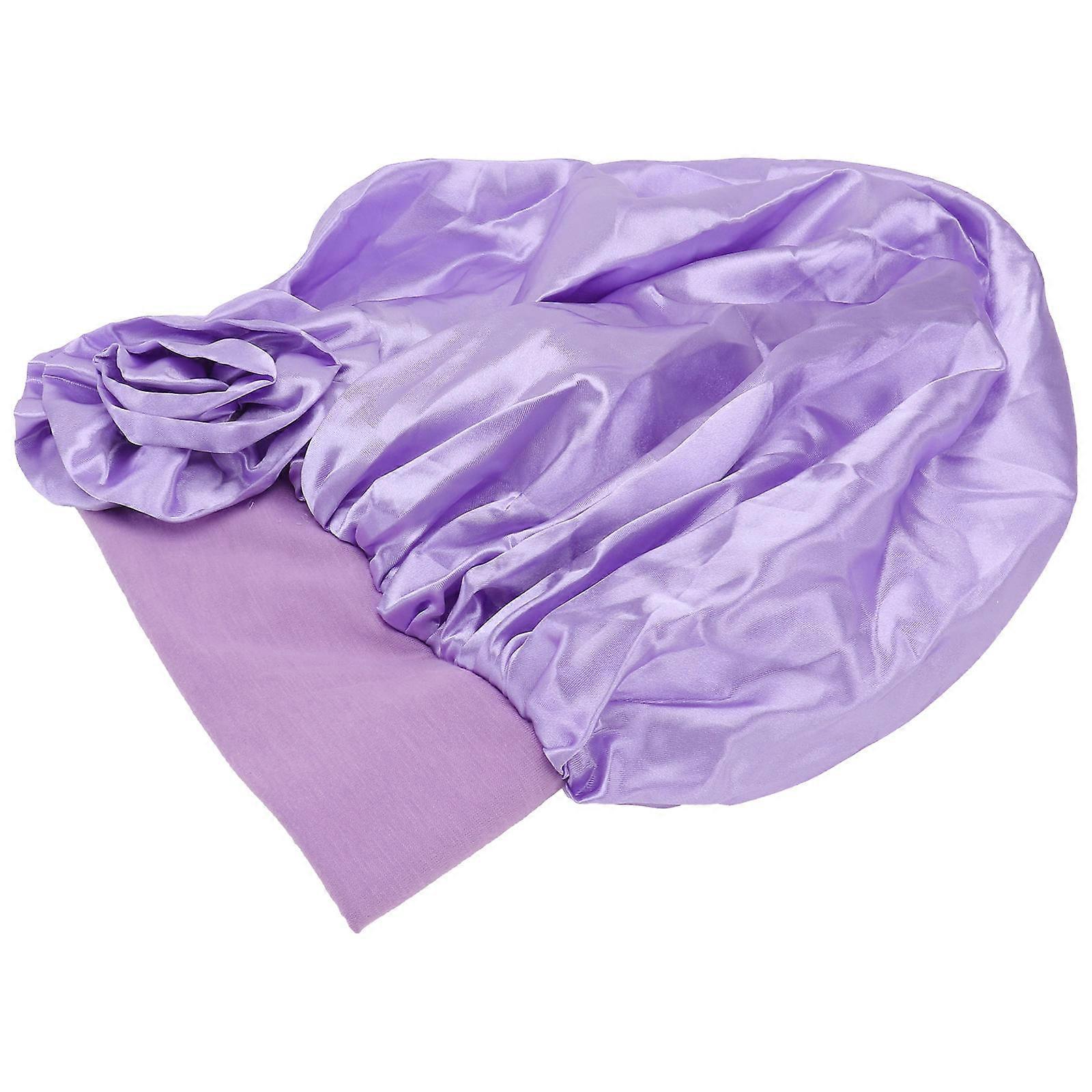 Here's a refined and professional product description based on the title you provided:

 

**1pc Satin Sleep Bonnet for Women – Wide Elastic Band,