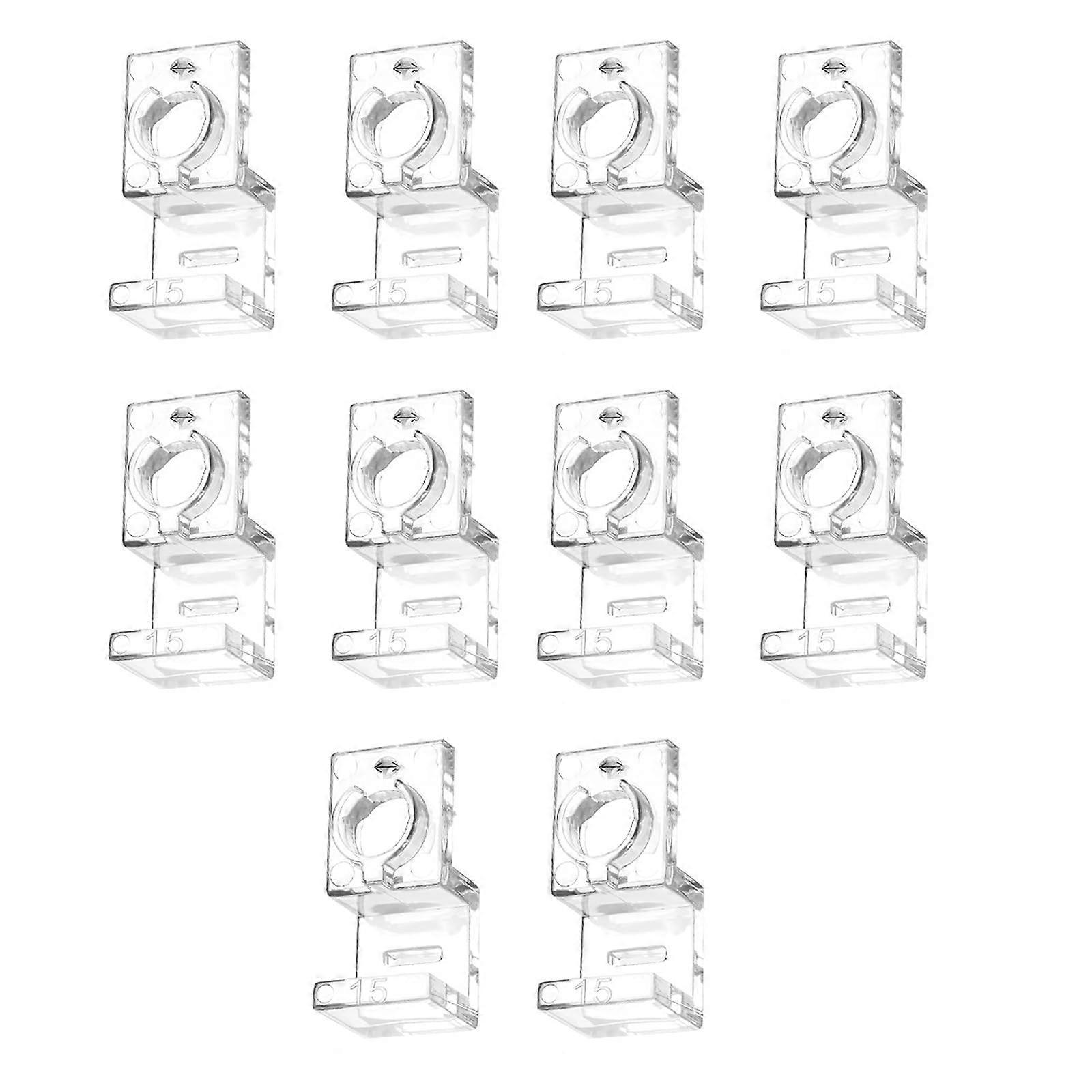 Durable Aquarium Lid Holder Bracket Clamp Stand for 10-Piece Fish Tank Cover Compatibility, Adjustable Size, Strong Material