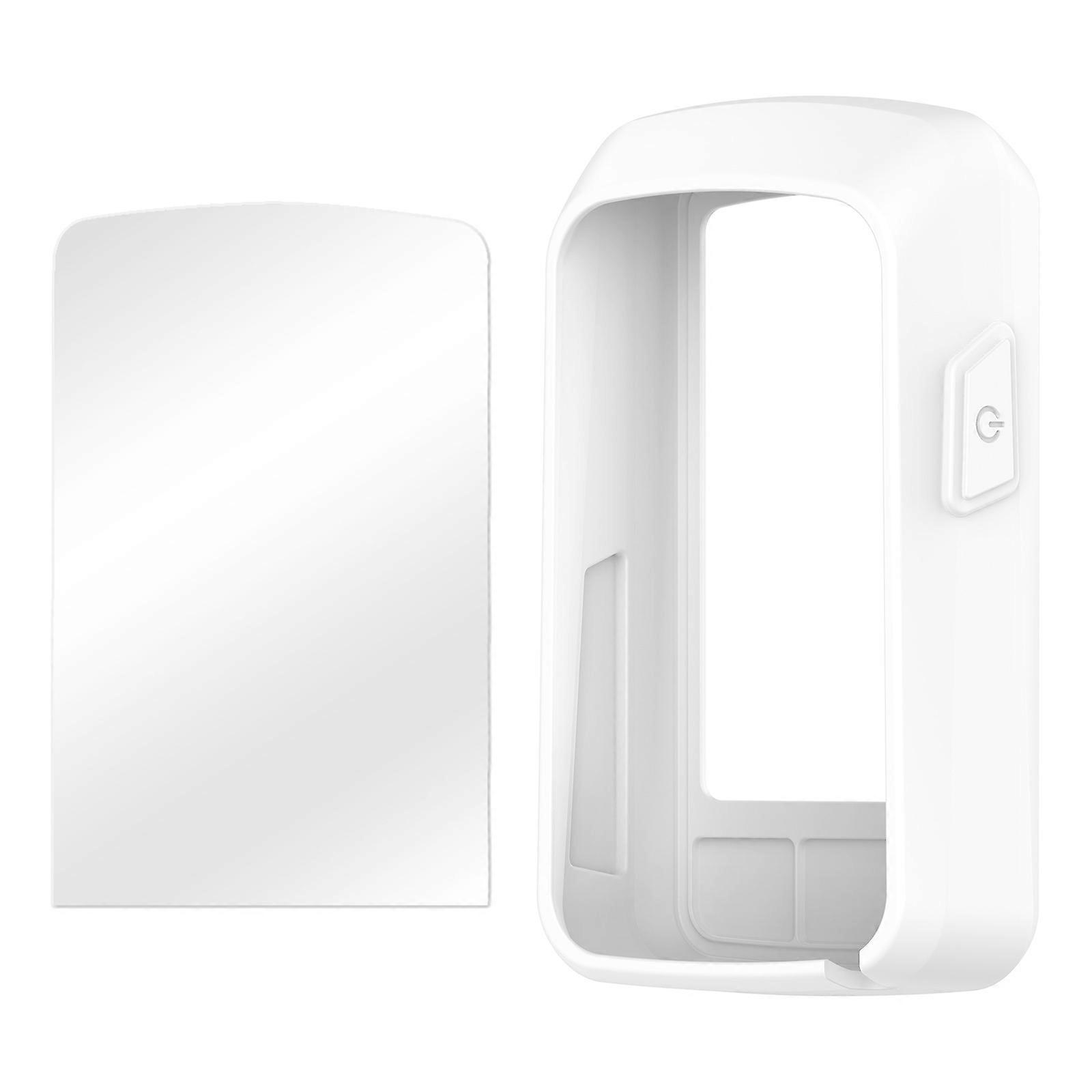 Navigation Tool Cover With Clear Film Ergonomic Design Scratch Resistant Case For ELEMNT Bolt 3 Bike Computer  White
