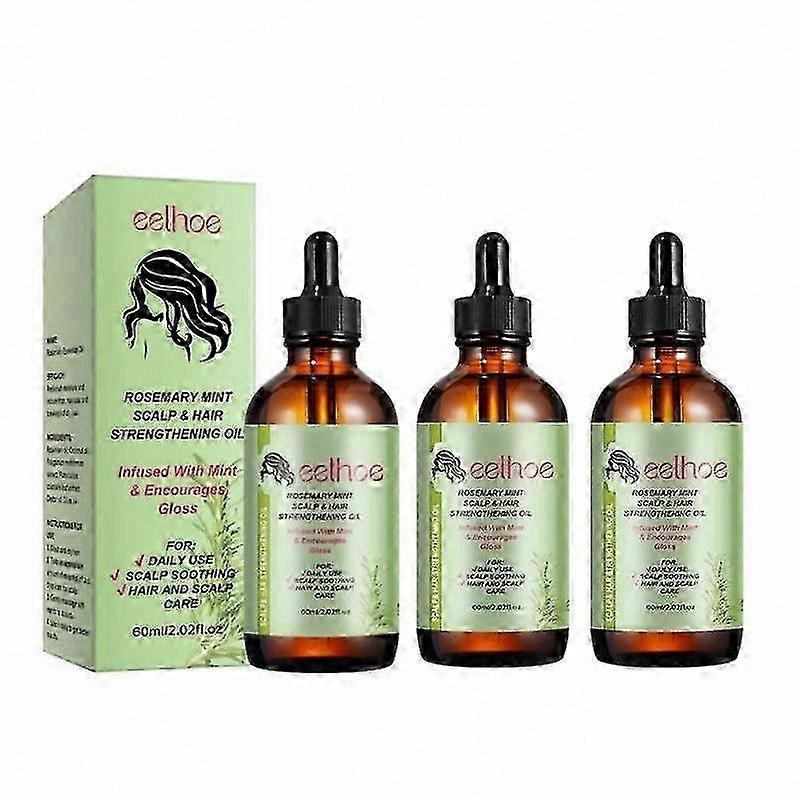 Rosemary Essential Oil for Hair Growth, 60ml Anti-Hair Loss Solution with Enhanced Shine and Regrowth Support