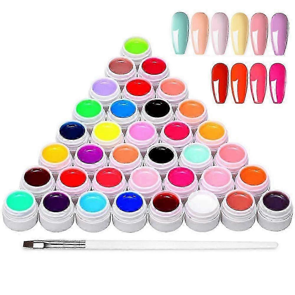 36 Colors Uv Color Gel, Uv Nails Set