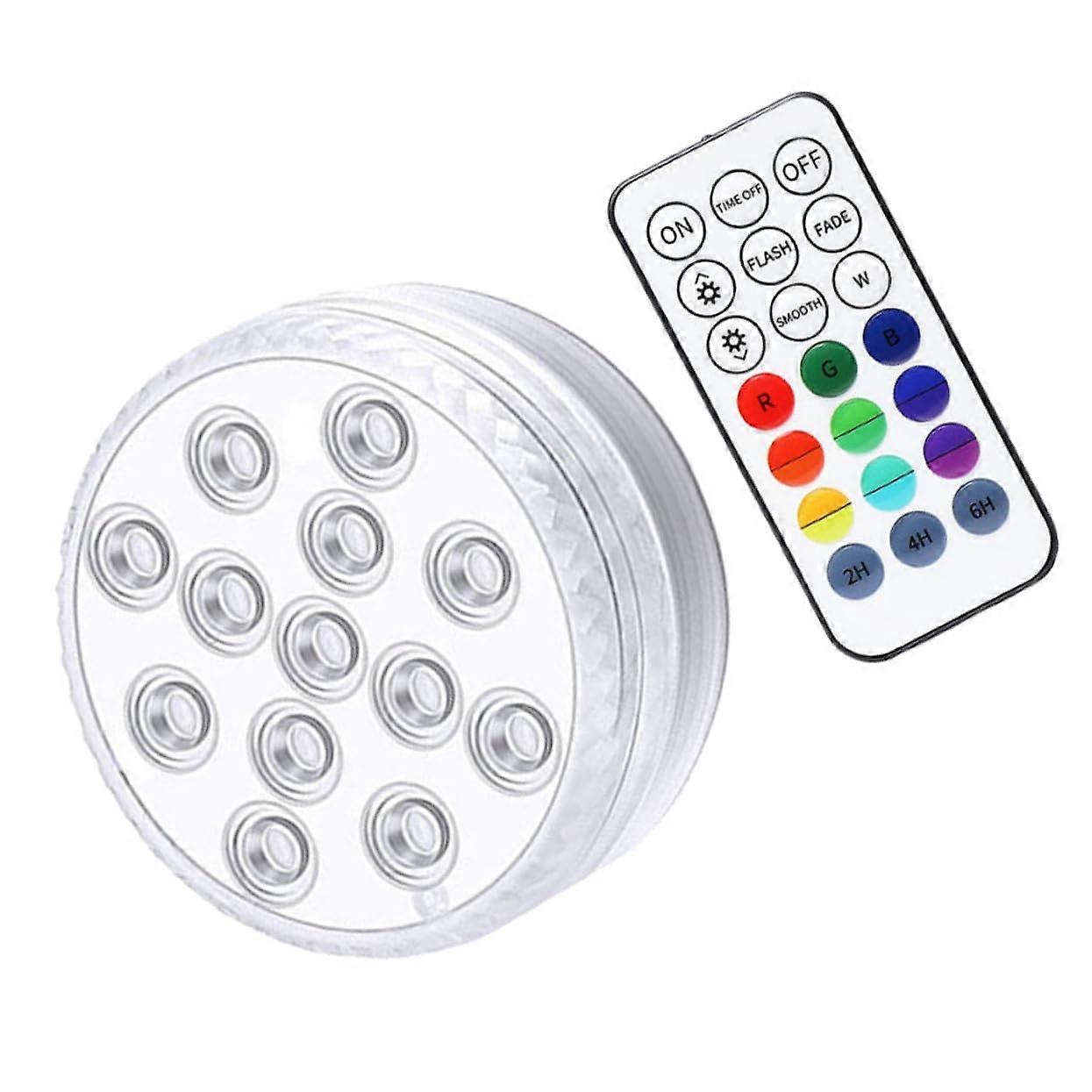 Wireless Led Diving Light 1 Set Floating Lamp For Bathtubs Pools Aquariums Remote Control Cup Home Decoration