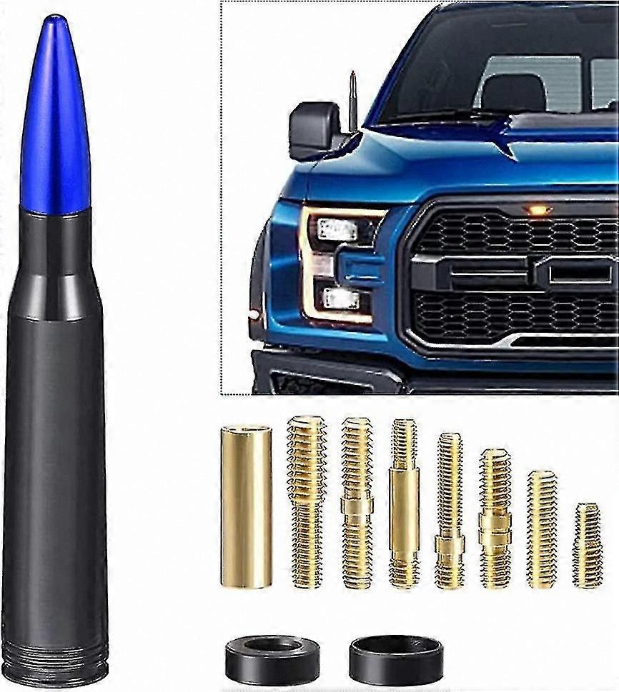 Vehicle Bullet Antenna Compatible with Multiple Models - 8 Screws & 2 Spacers Included