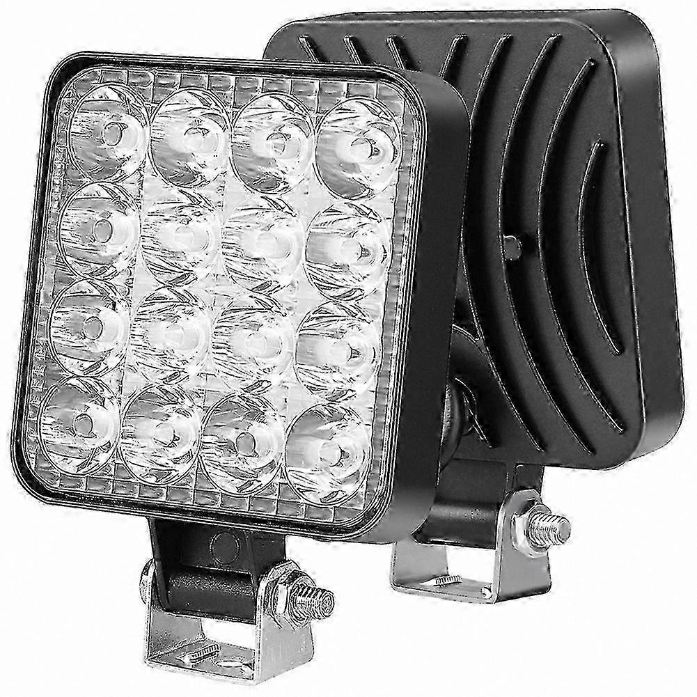 16-LED Waterproof Work Light for Trucks and Tractors, 48W 12V Off-Road Lighting Solution