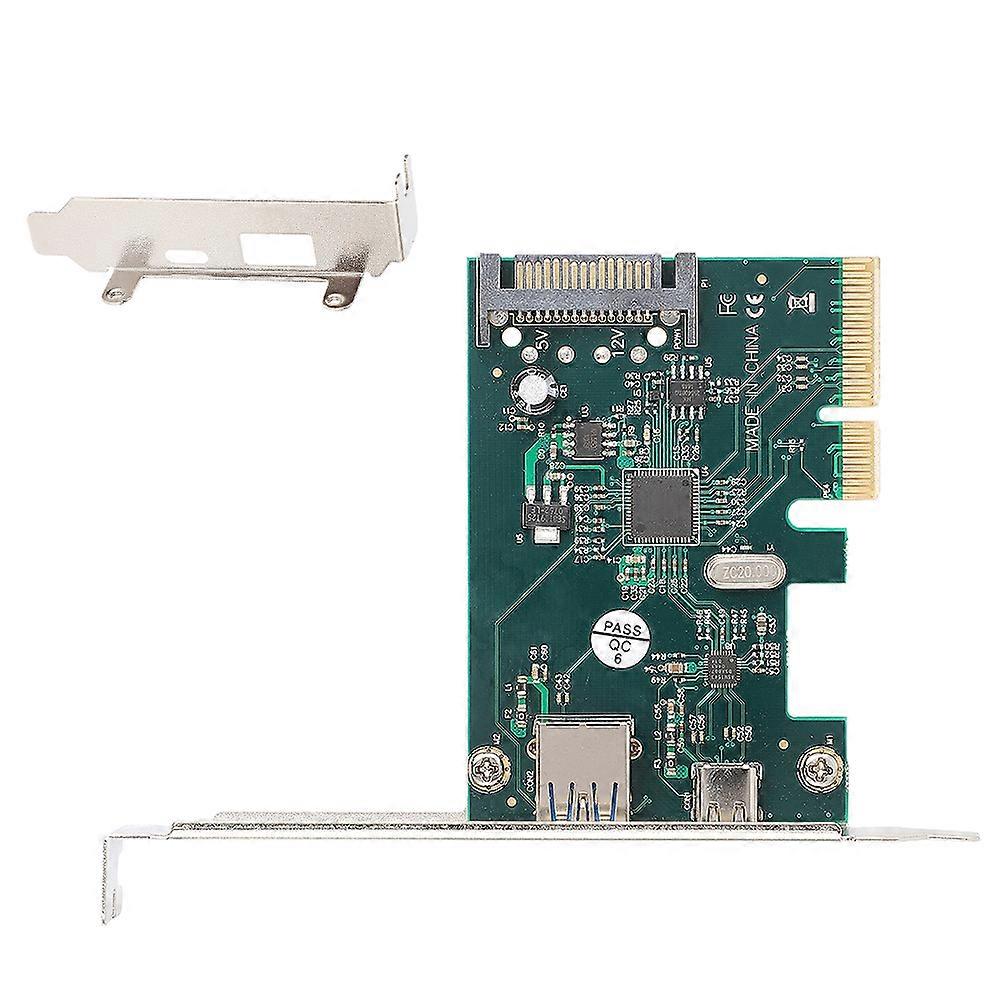 ST612 PCI E X4 Ultra High Speed Double Port USB 3.1 Expansion Adapter Riser Card