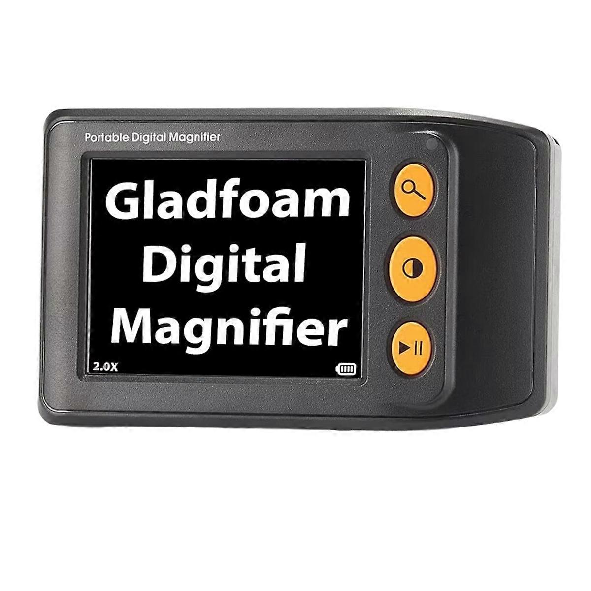 Digital Video Magnifier for Low Vision Electronic Magnifier Reading Aids for Seniors 3.5In LCD Screen 2-25x Zoom Black