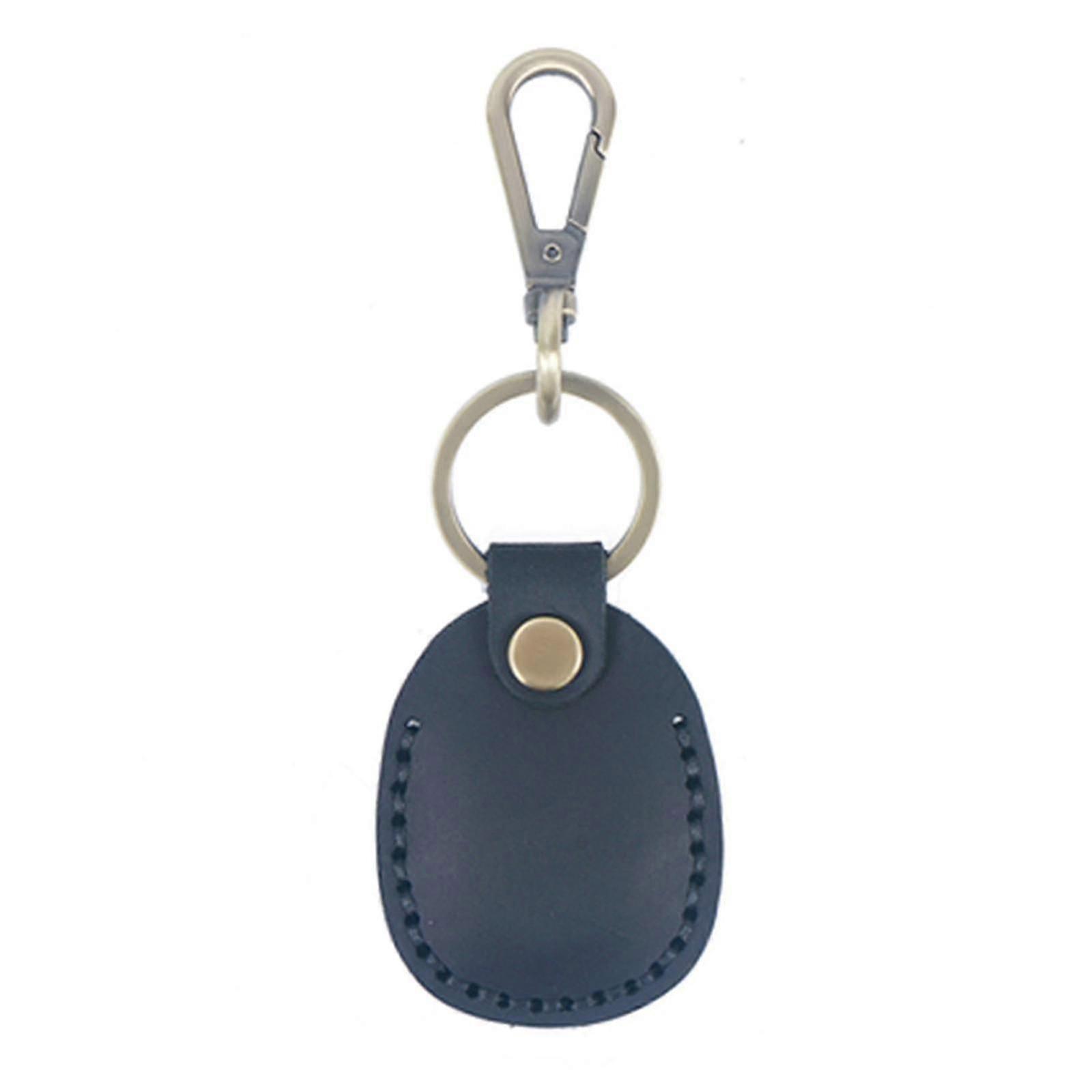 Keychain Holder Case For Apple Airtag, Durable Full-body Shockproof Protective Cover With Keychain Ring, Leather Gps Tracker Case