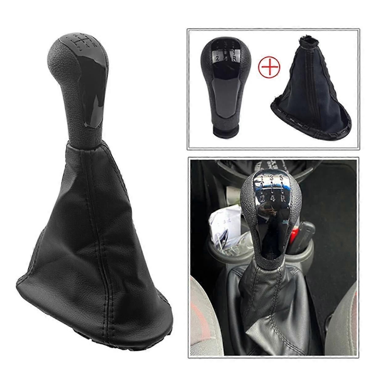 5 Speed Gear Shift Head Car Manual Gear Shift Knob with Boot for Spark Barina Spark M300 2011-15 A