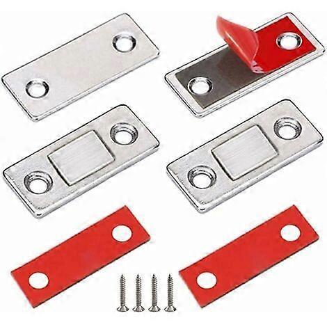 2 Pcs Ultra Thin Magnetic Cupboard Door Magnet Latch