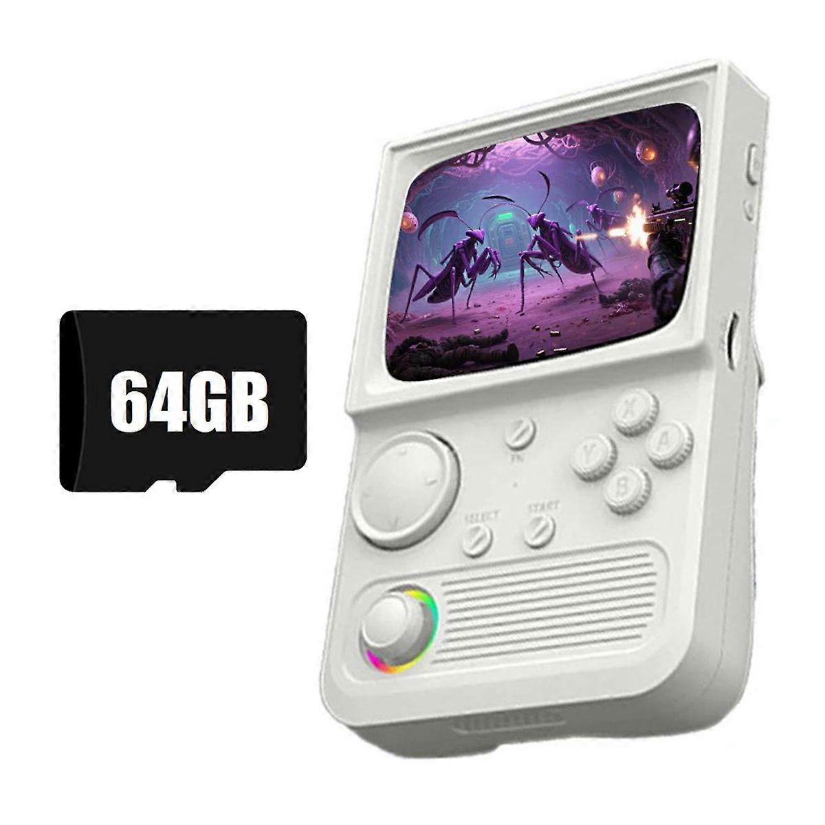 R36T Retro Handheld Game Console 64G 15000 Games 3.5 Inch IPS Screen Portable Pocket Video Game Pla