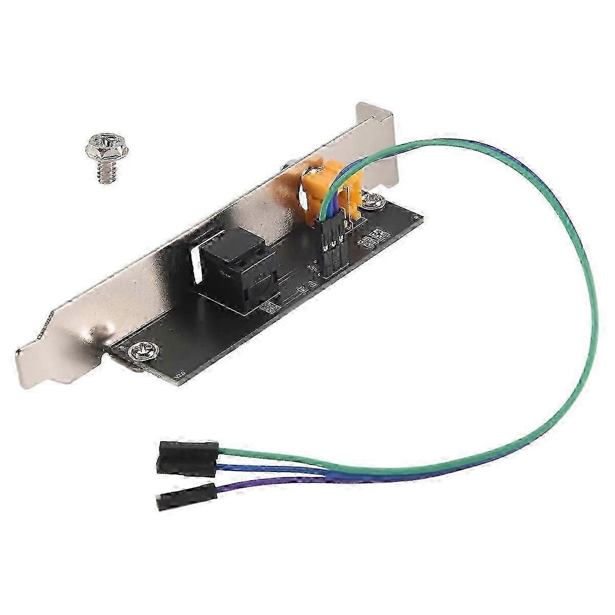 24Bit 192Khz Daughter Card SPDIF Optical and RCA Out Plate Cable Bracket Digital Audio Output for AS Edition 0630