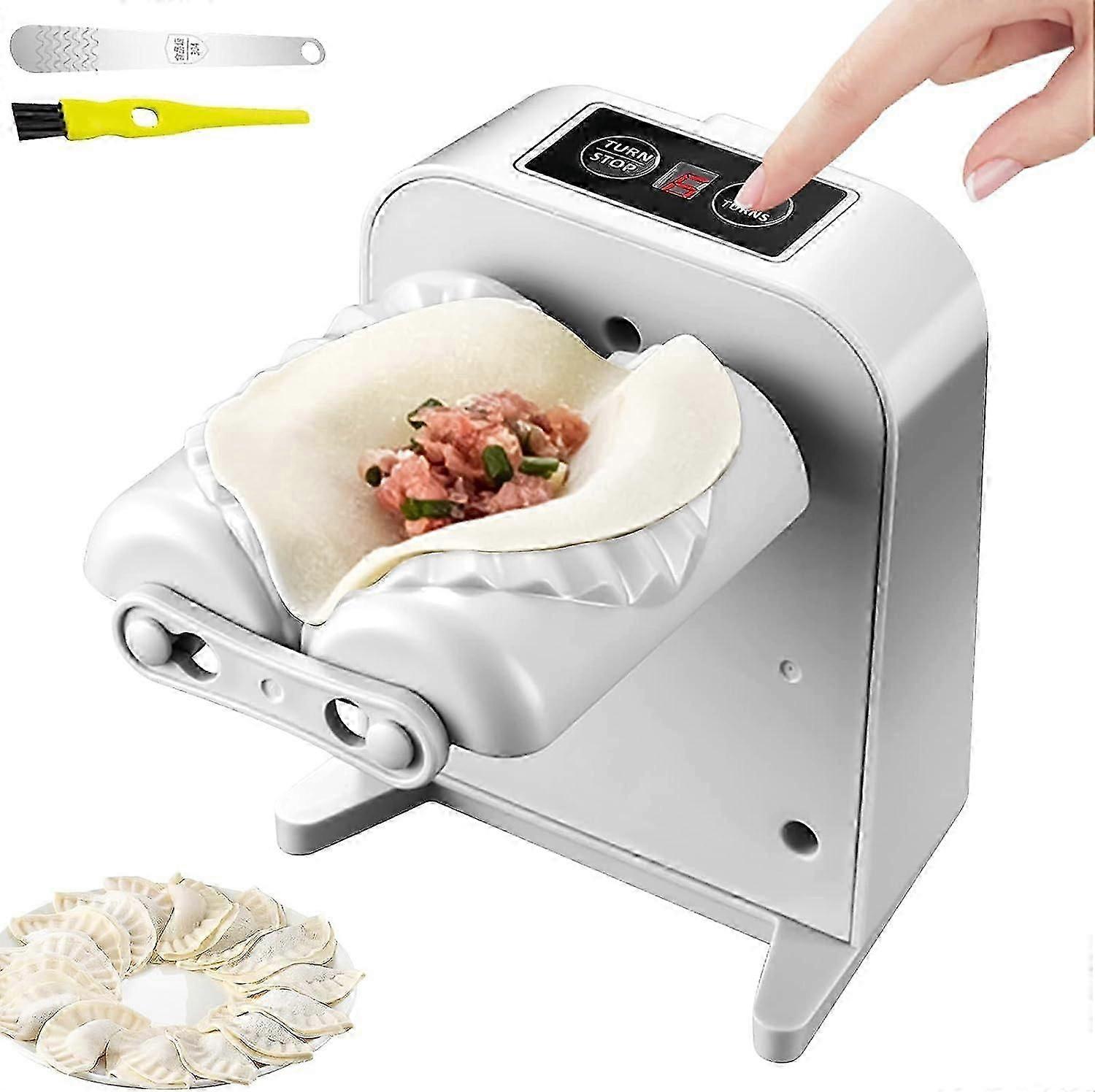 Automatic Dumpling Maker Double Electric Dumpling Maker Mould less Steel Dumpling Press Maker Rechargeable Kitchen Ravioli Maker Mould for for Home
