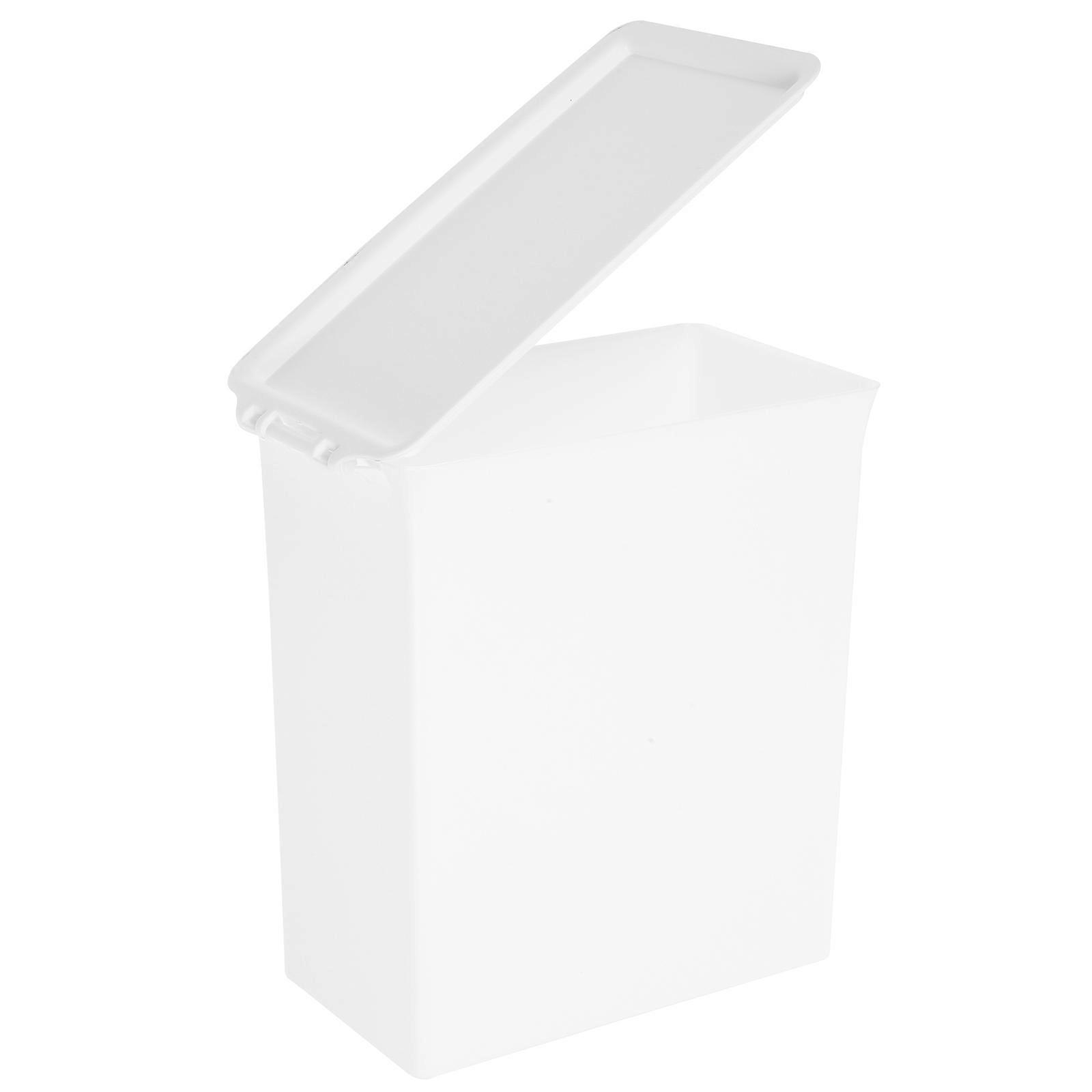 Laundry Powder Storage Container White Plastic Holder for 3Pcs Use