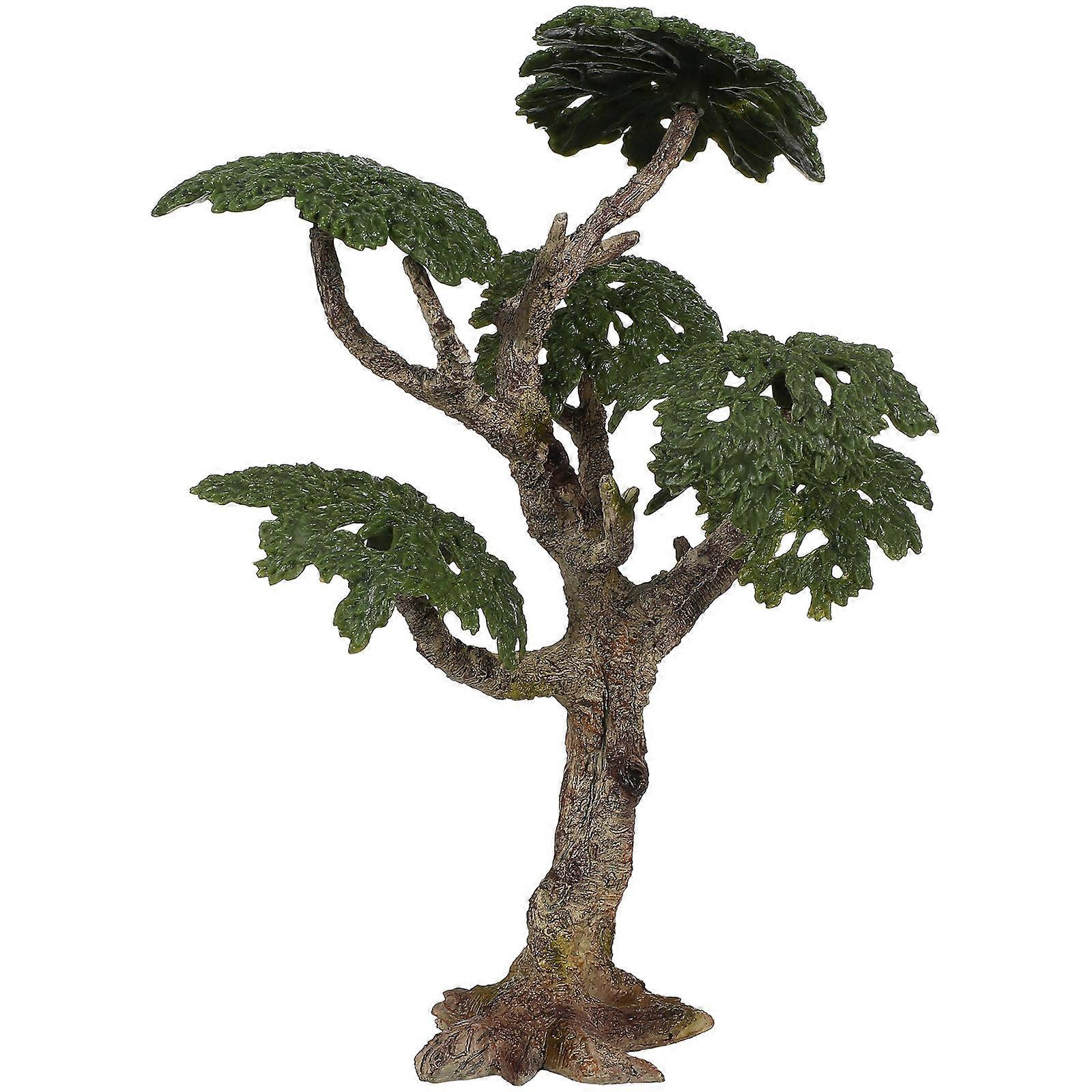 Model Trees Plastic Miniature Tree for Decoration 2Pcs Diorama Projects