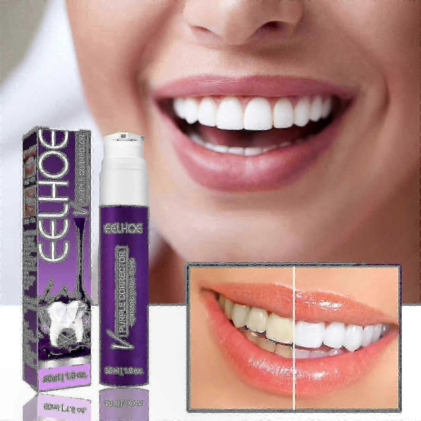 Whitening Solution for Teeth at Home with Purple Formula