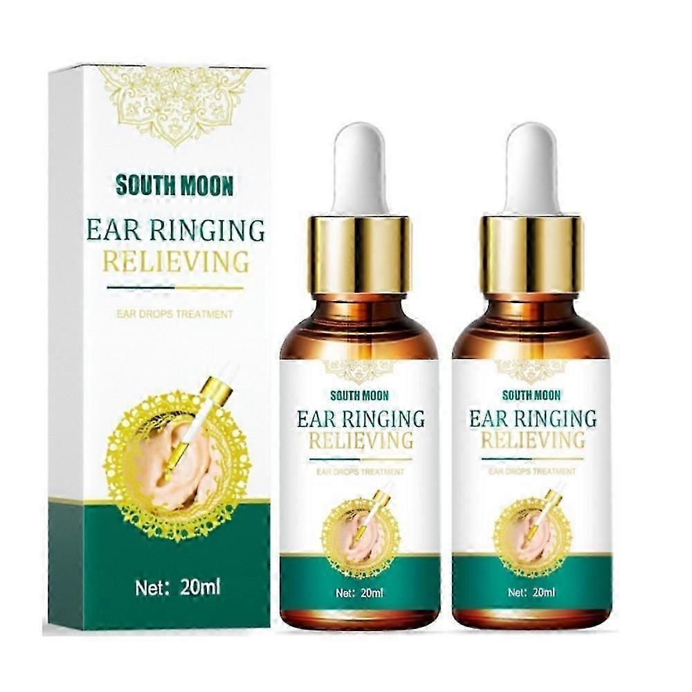 2PCS Ear Ringing Relieving Drops Treatment Tinnitus Relief Drops For Hard Of Hearing Tinnitus Symptoms Earache Relief Healthcare