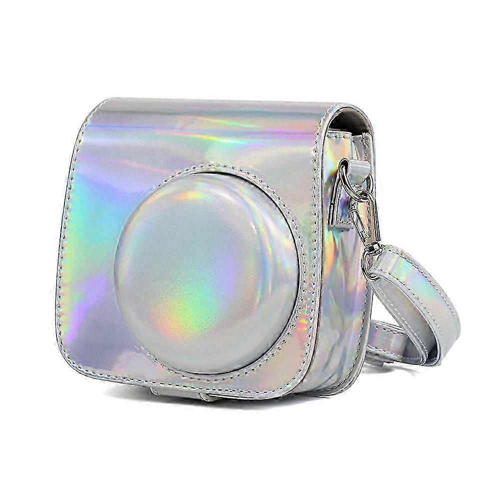 Shoulder Camera Bag Protective Case Colorful Forest Patterns Leather Camera Bag for Fujifilm Instax Mini 8/ MINI8+/ 9