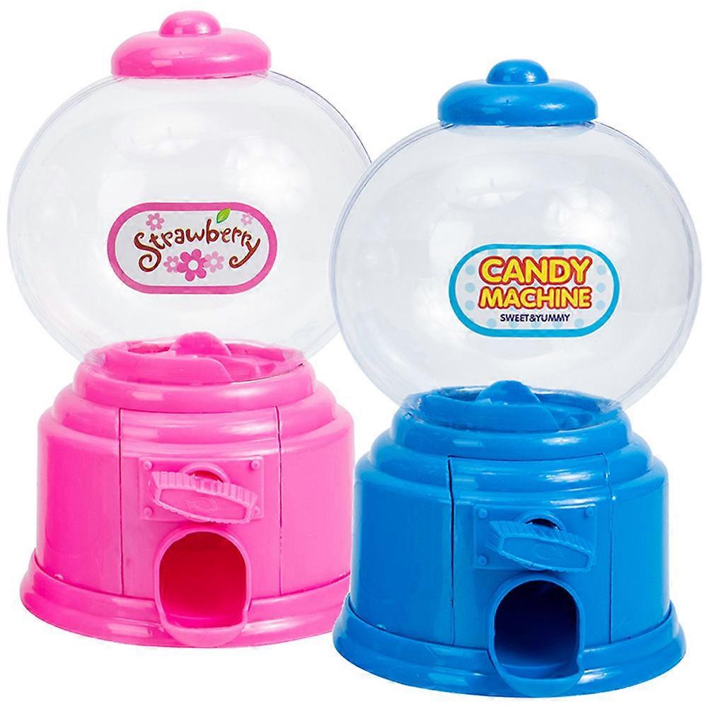 Mini Candy Dispenser 2Pcs Assorted Color Plastic Candy Machine Creativity Boost for Kids