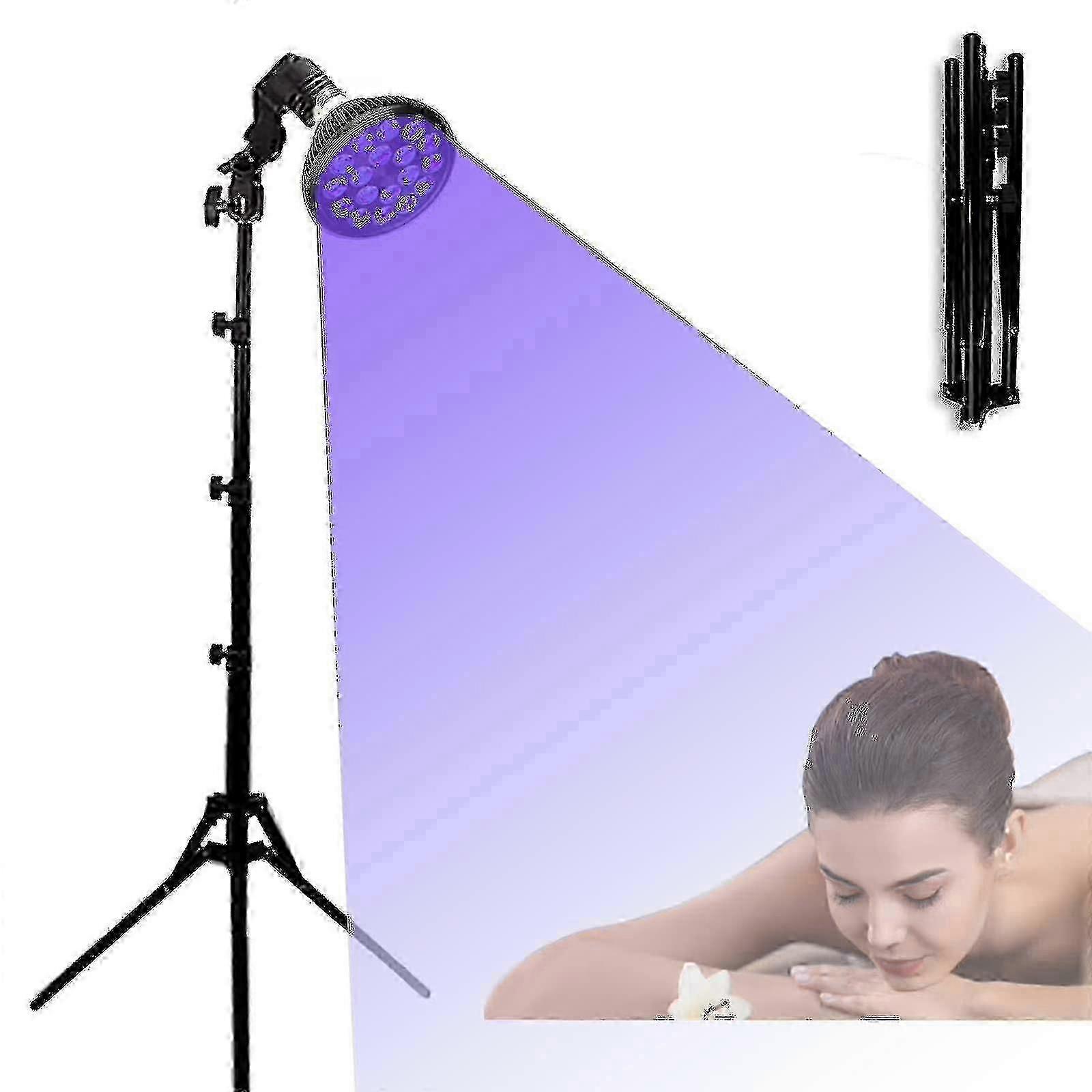 54W Home Tanning Lamp for Face and Body - Winter Self-Tanning Machine with Bronzer for UK Use
