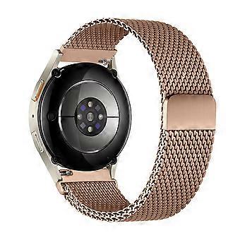 TKdaddy 18mm Electroplating Milanese Watch Band for Honor Watch S1 / TicWatch C2 / Asus Zenwatch 2 Stainless Steel Strap Rose Gold