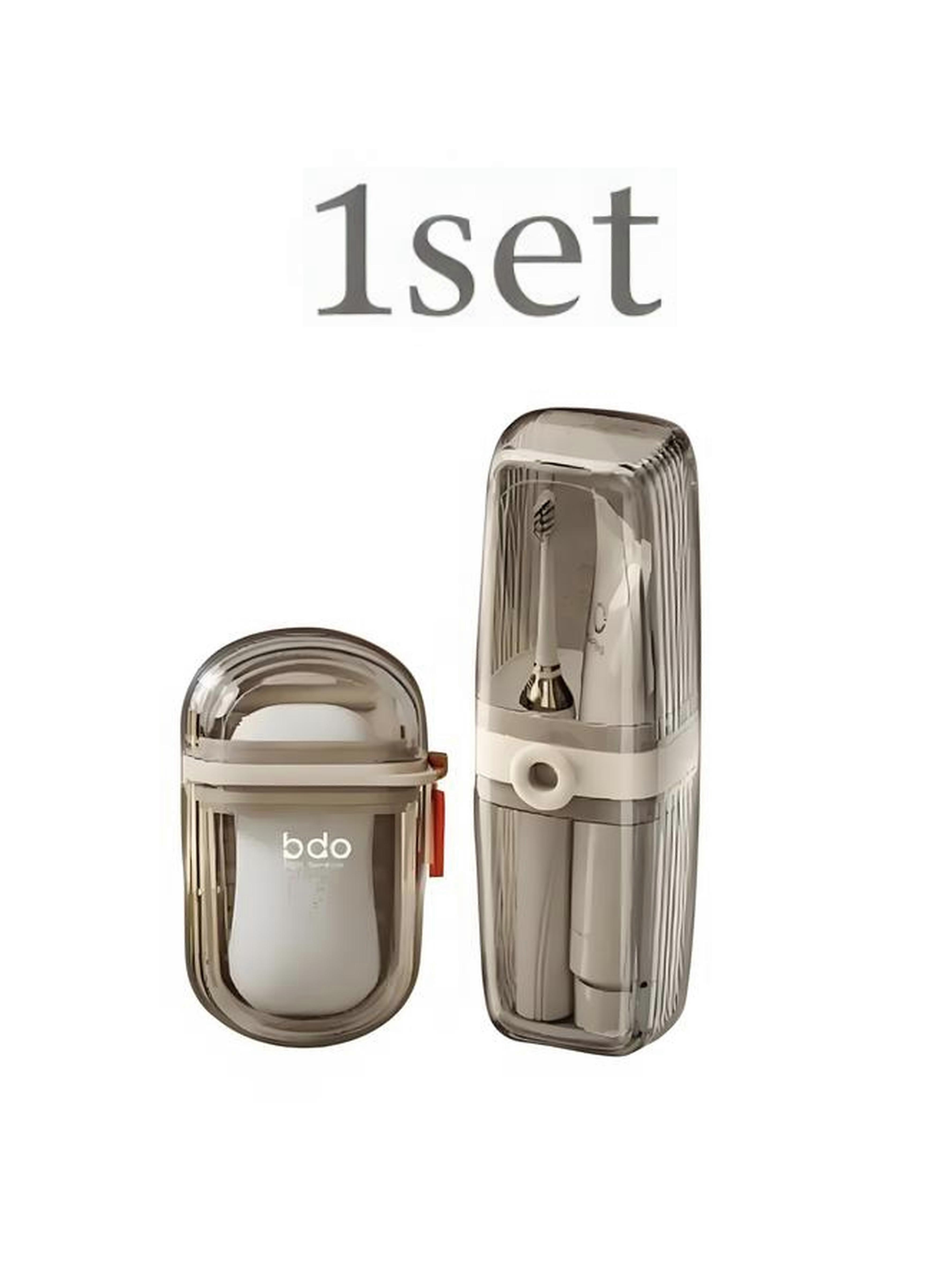 Portable Travel Toothbrush Cup Soap Dish Couple Toiletry Cup Toothbrush Holder Toothpaste Box Set