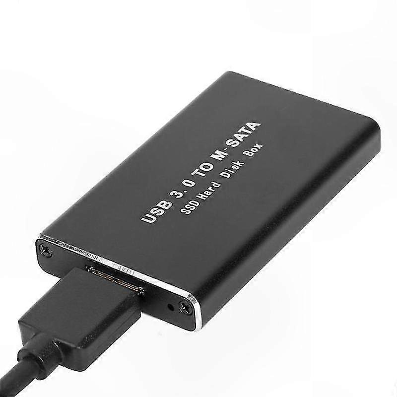 USB 3.0 External Enclosure for MSATA SSD, Adapter Case for 30x50mm and 30x30mm Drives, Portable Disk Box Solution