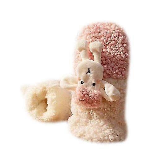 Children's stretch plush gloves 21cm#4