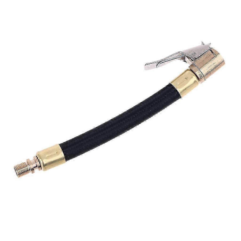 Self-Locking Tire Air Chuck for w/ Rubber Hose and Standard Tire for Valve Fine Thread 10/20/30/40/60/80cm Portable Car