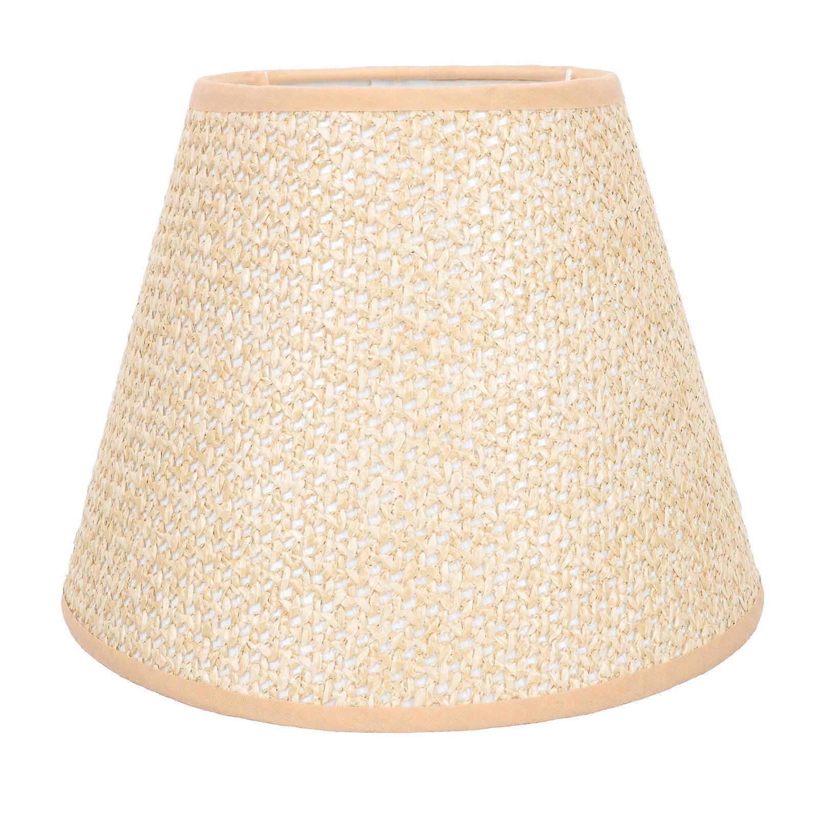 Orange Lamp Shade for Desktop Lamp 2Pcs Weaving Lampshade