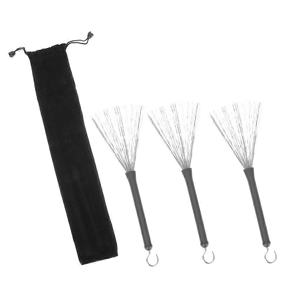 Professional Drum Brush Stainless Steel Wire Brush for Performance 15Pcs