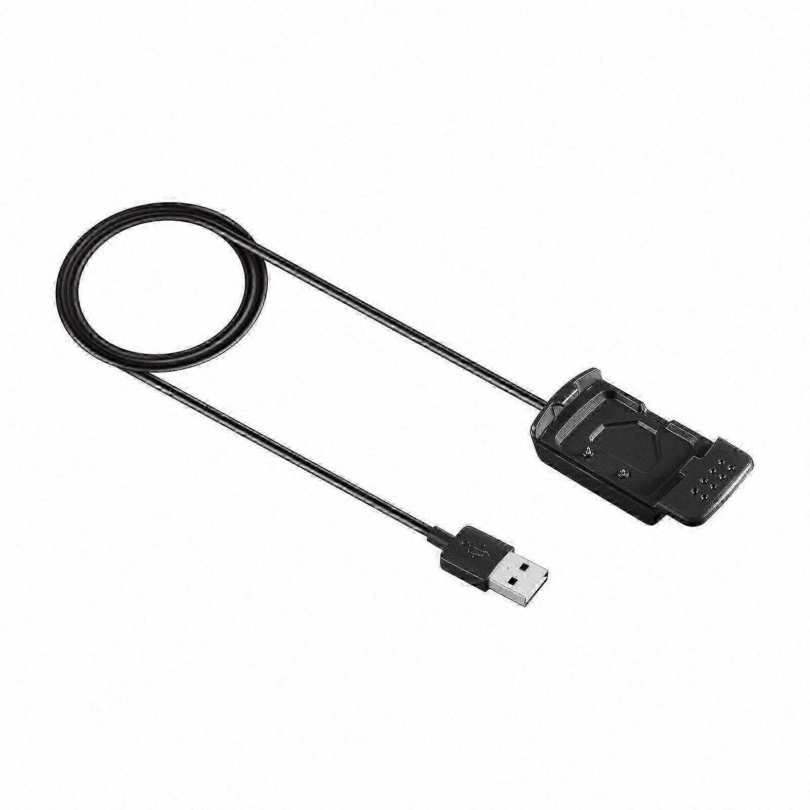 Fitness Tracker Watch with USB Charging Cable, Adapter, and Cradle for Heart Rate Monitoring