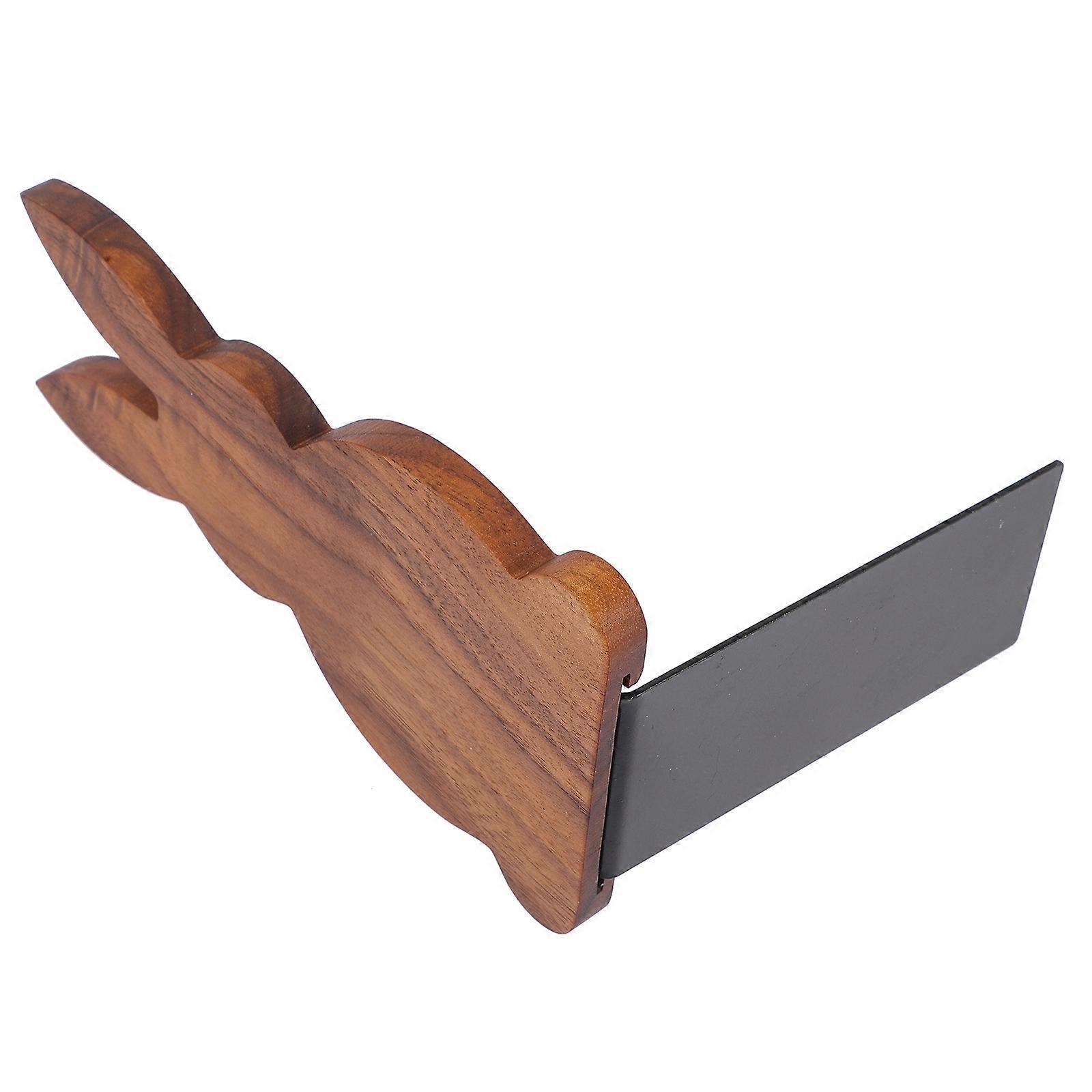 Rabbit Bookends Wooden Design for Desktop Use with 4Pcs Set