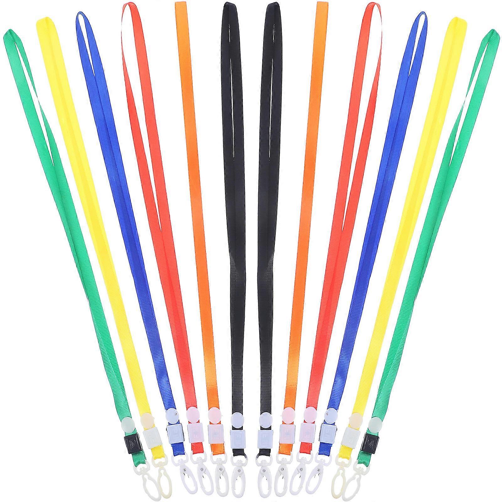 Colored ID Badge Lanyard 36 Pcs Long Strip Lanyard For Certificate Holders Office Use Identification Management