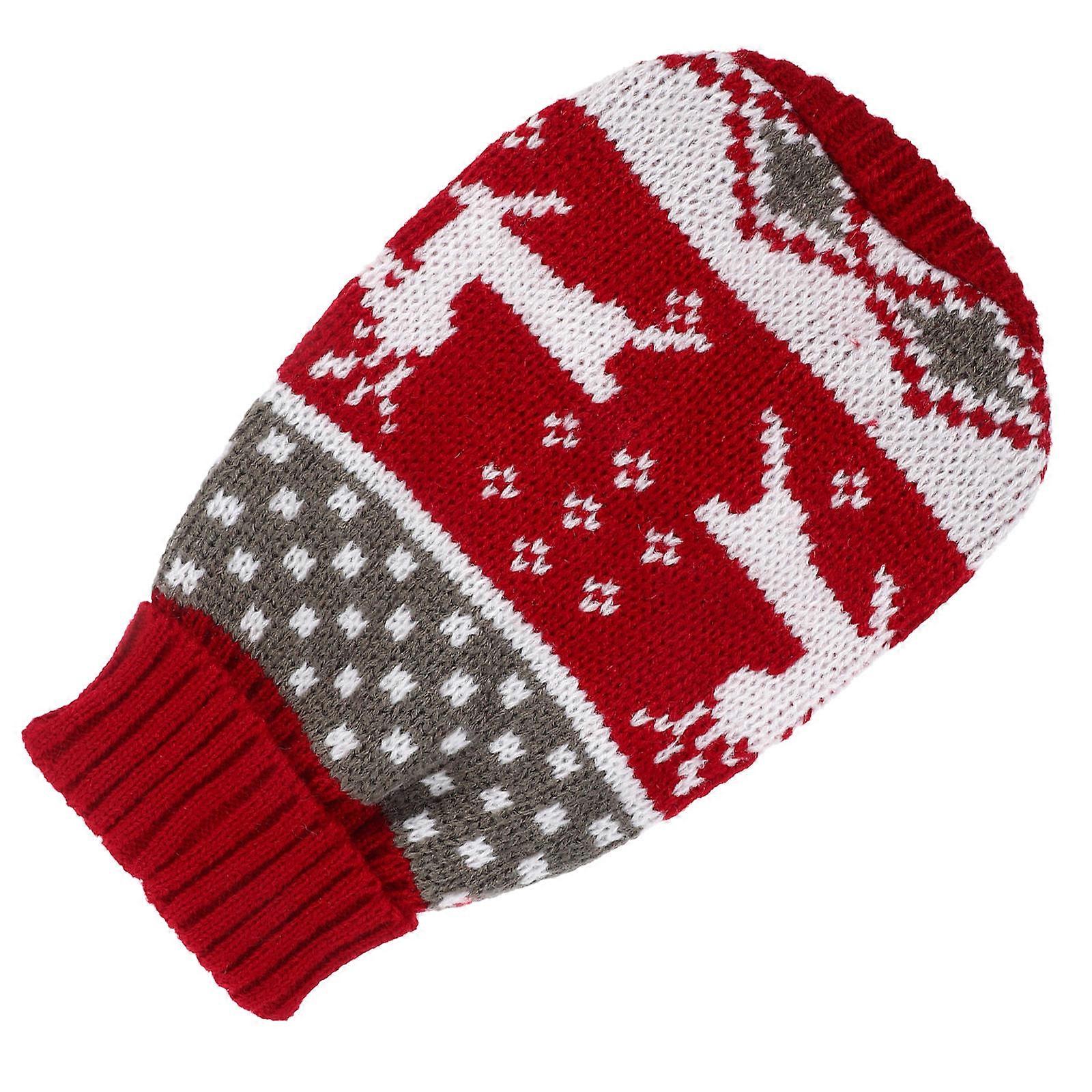 Christmas Dog Sweater Costume For Puppies And Cats In With Deer Design Providing Warmth In 1 Set
