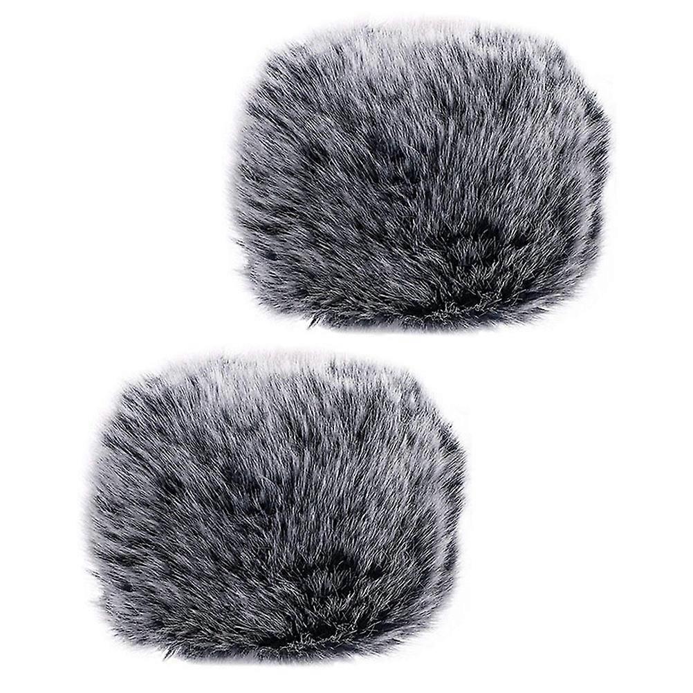 Windproof Splash-Proof Microphone Sleeve for Microphone 2Pcs Plush Covers