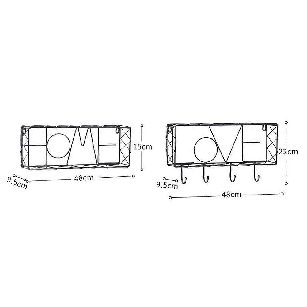 Punch Free Wall Mount Storage Organizer For Small Potted Plants Books In Modern Decorative Style 1Pack