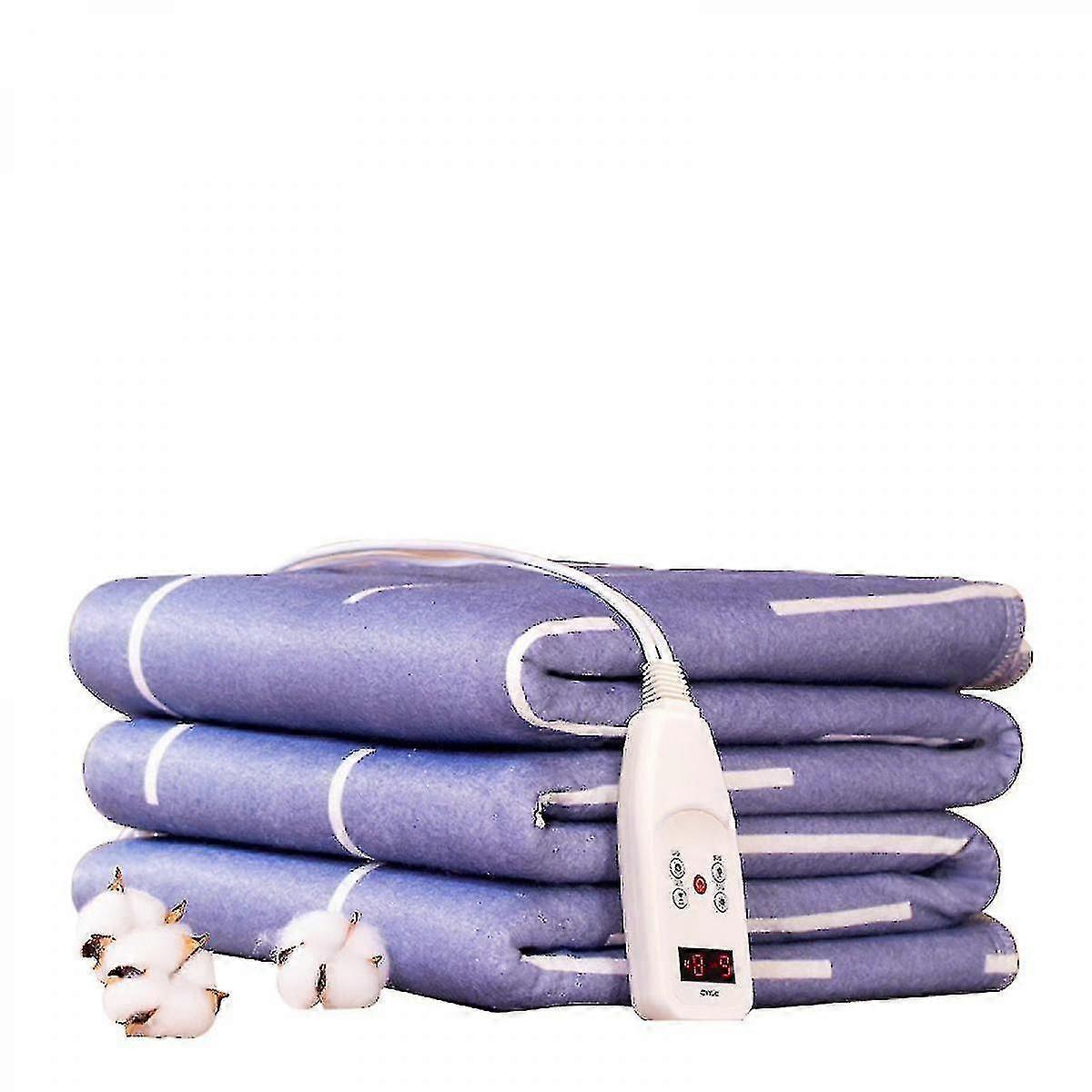 Soft Dual Control Electric Blanket with 20 Heat Settings and Washable Design - UK Bed Warming Solution