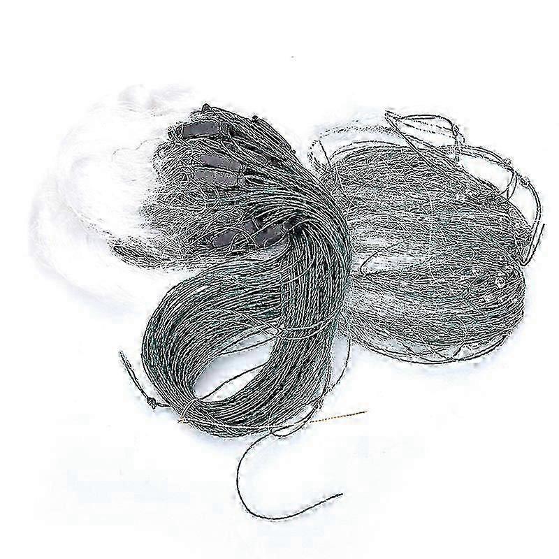2025 25M 3 Layers Monofilament Gill Fishing Net With Float Fish Trap Fishing Tools Db