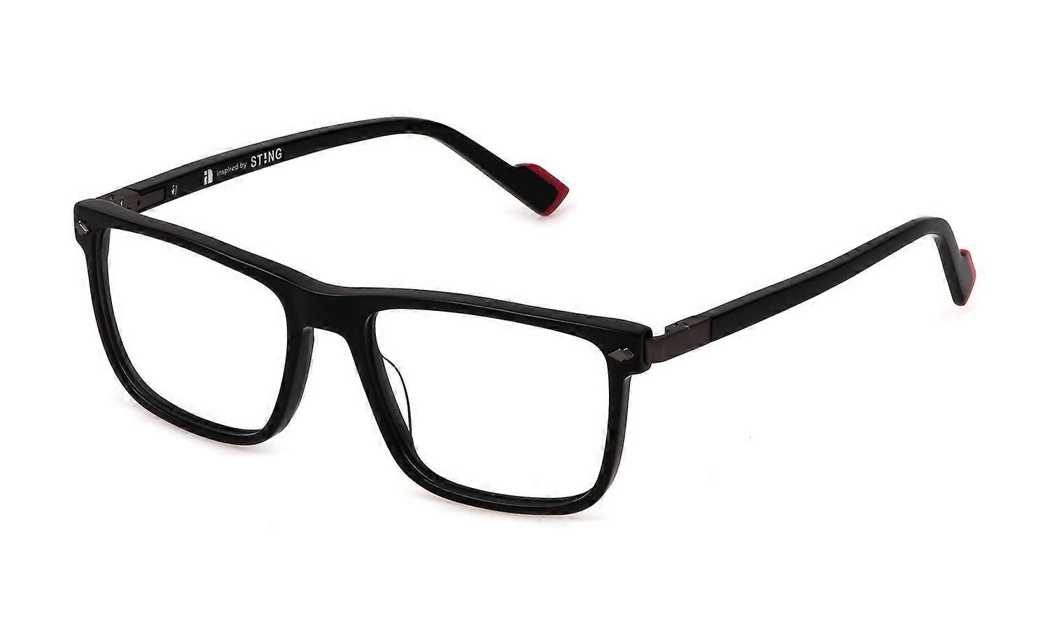 Eyewear Frames Sting VST501 0700 Black LUCIDO 55/17/145 MAN