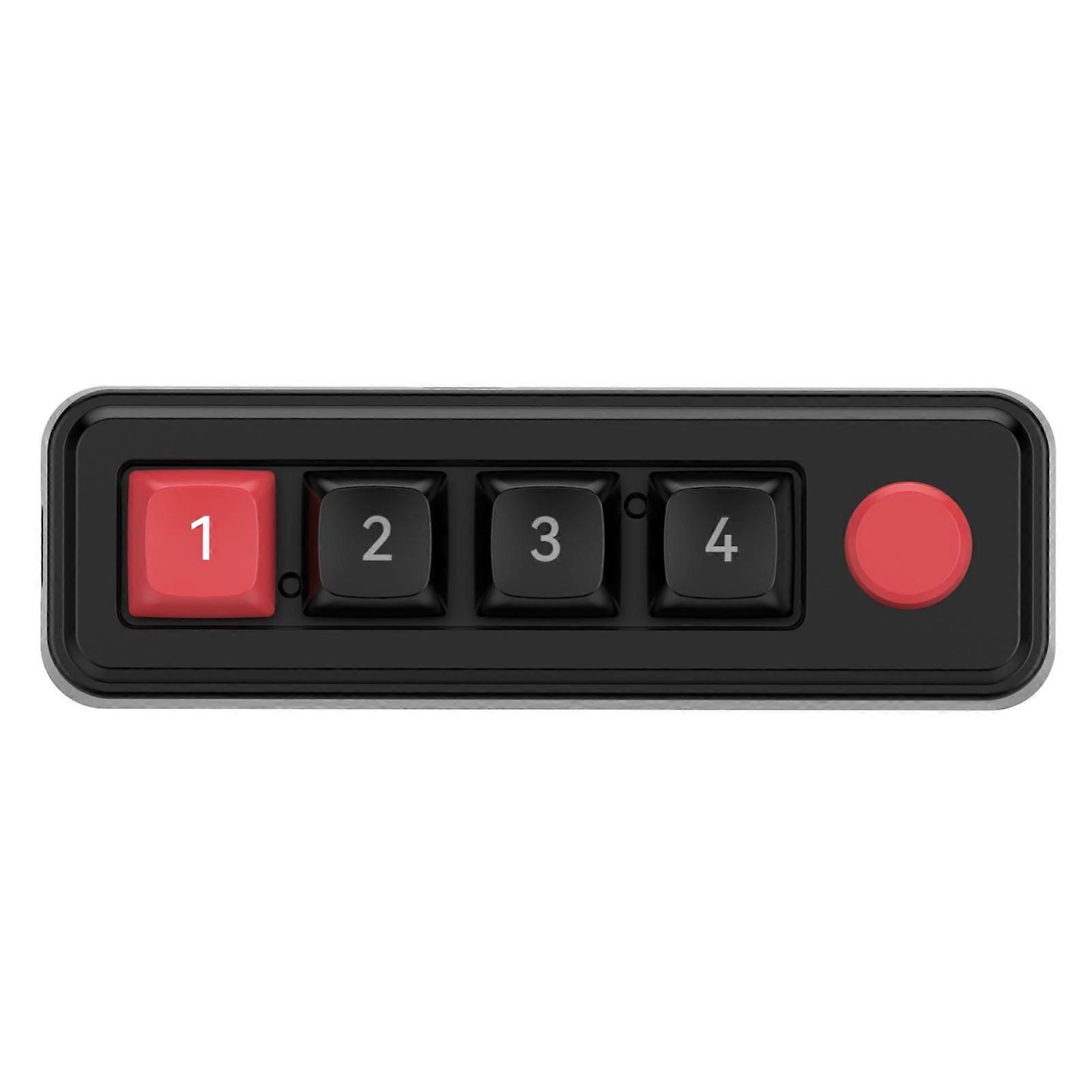 MKESPN 4-Key Macro Programmable Gaming Keyboard 816A Black