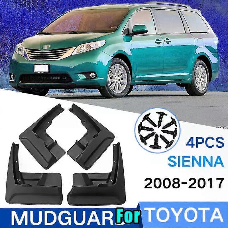For Toyota Sienna GRANVIA 2008-2022 Mudflaps Mudguards Splash Guards Mud Flap Fenders 4Pcs Parts