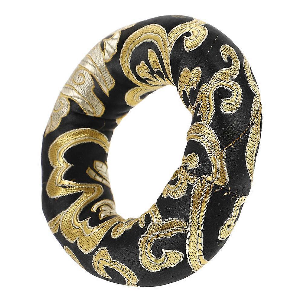 Meditation Singing Bowl Cushion for Sound Quality 2Pcs Handmade Brocade