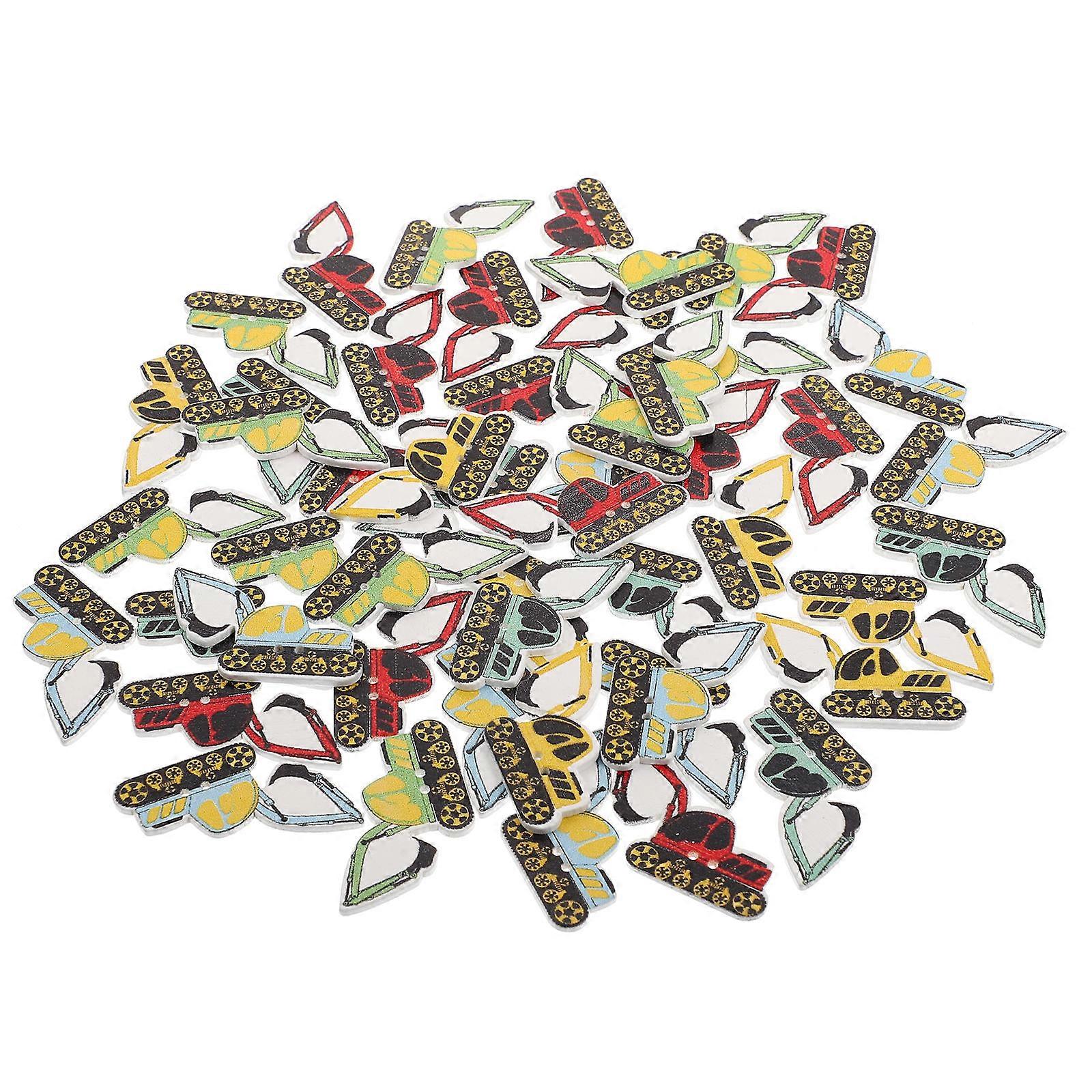 Wooden Button Buttons for Sewing for Clothes Use 300Pcs DIY Craft Buttons