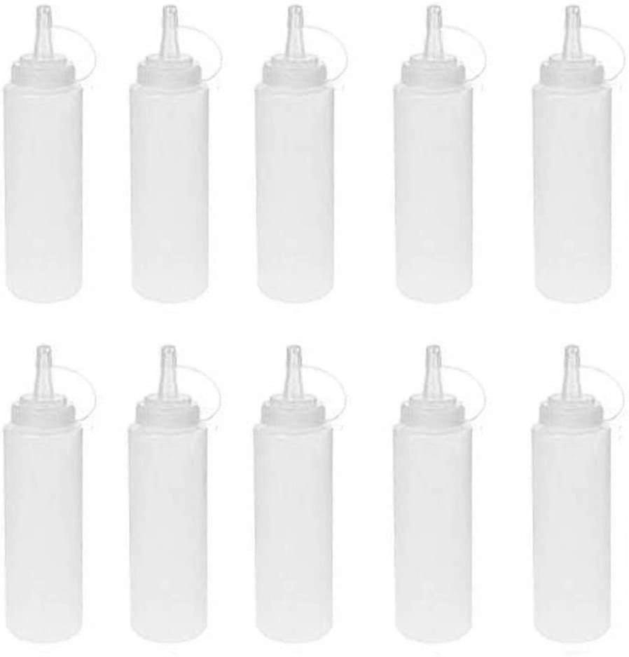 10 pezzi 8oz 240ml Squeeze Bottle, Multi-purpose Squeeze Bottle No Leak-3