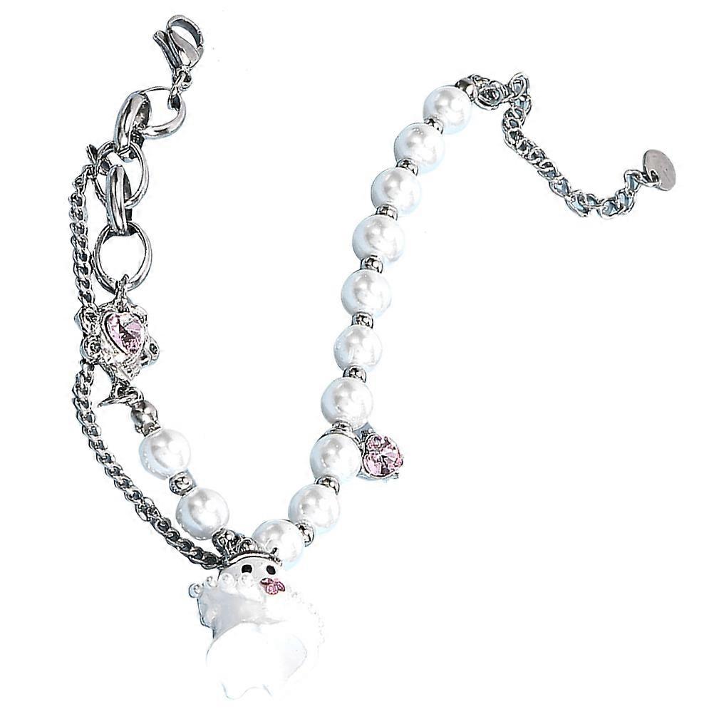 Adjustable Alloy Ghost Bracelet for Halloween Party 3Pcs Set