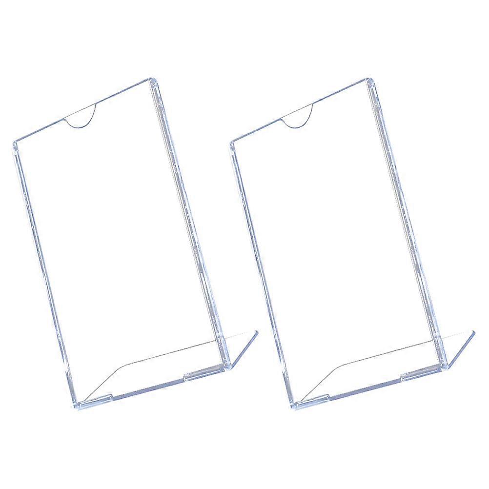 L Shape Acrylic Display Stand for Display Use 4Pcs Transparent Holders