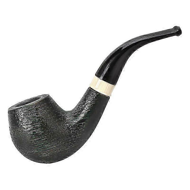 أنبوب التبغ أنبوب الخشب الصلب منحوتة بشكل رائع الأنابيب العالمية 9 مم المداخن المبتدئ المبتدئ أنبوب التبغ تسليم كيس قماش 1 قطعة D-