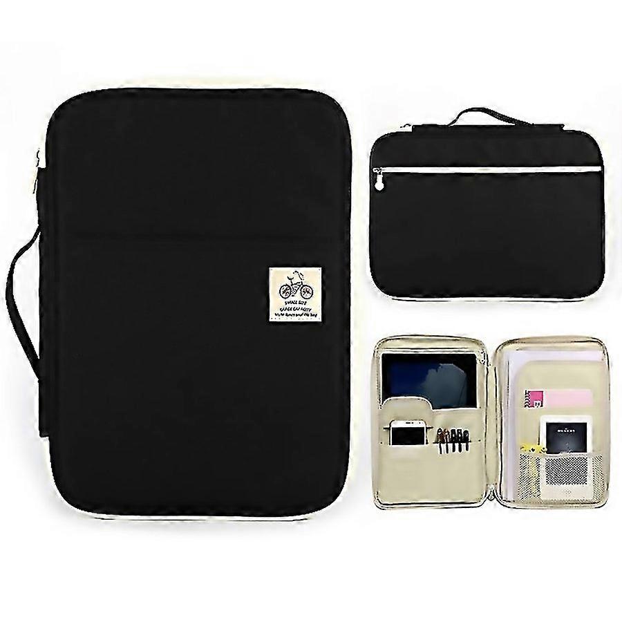 For Office Supplies Multipurpose Zipper Document Folder A4 Storage Bag