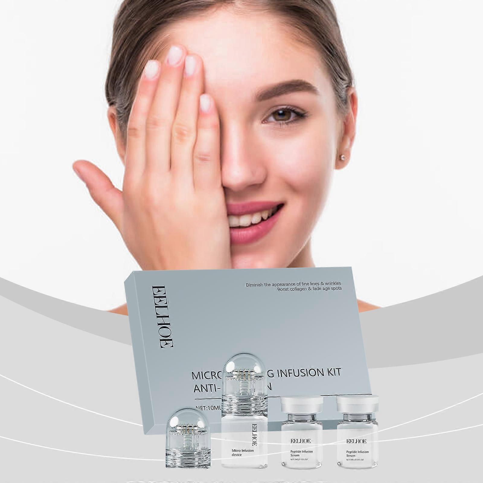 Facial Hydration Set with Hyaluronic Acid, EELHOE Roller for Blackheads